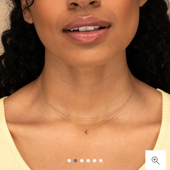 SOLD Double strand moon necklace - Picture 2 of 2